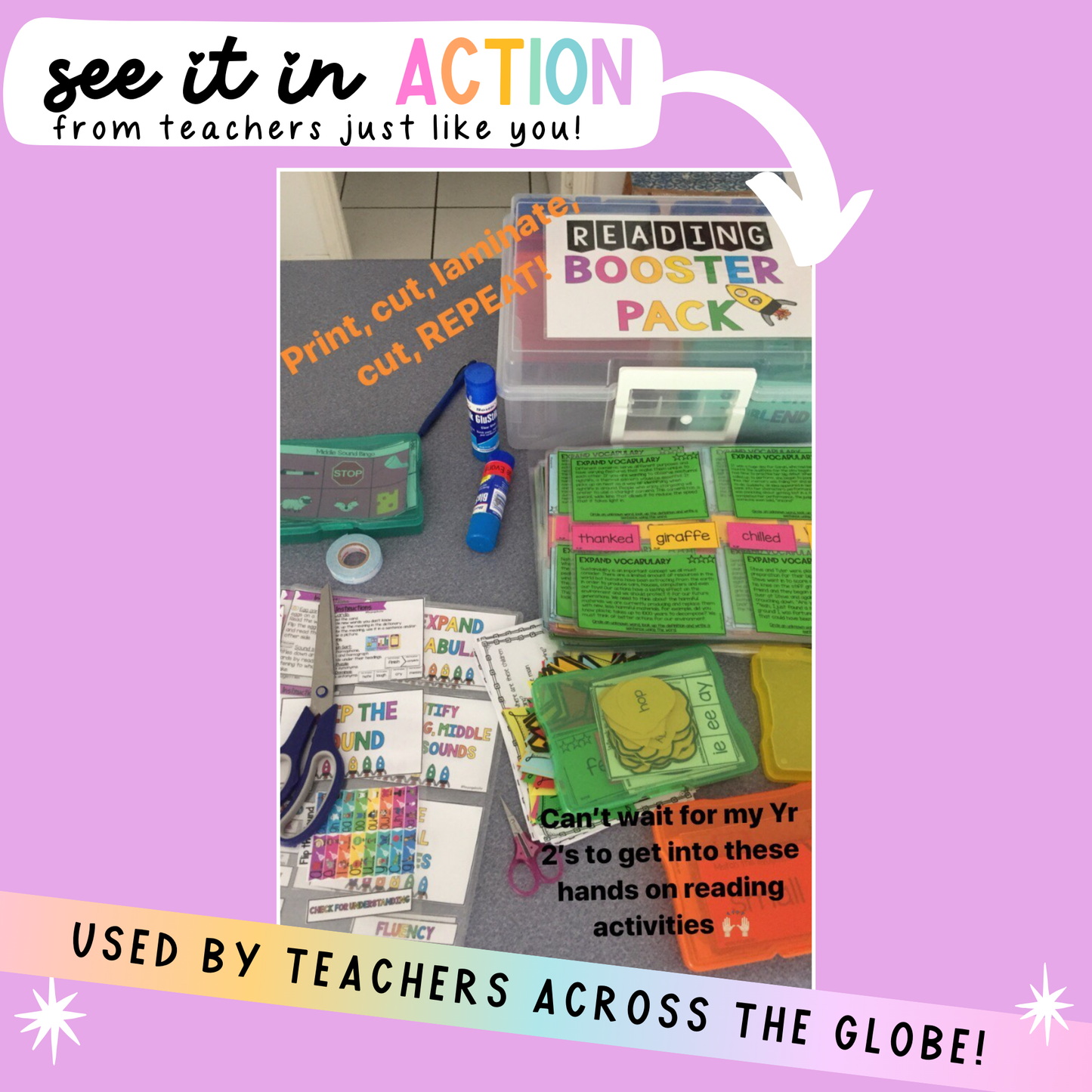 READING BOOSTER PACK BUNDLE | Reading Strategies Task Boxes | Science of Reading