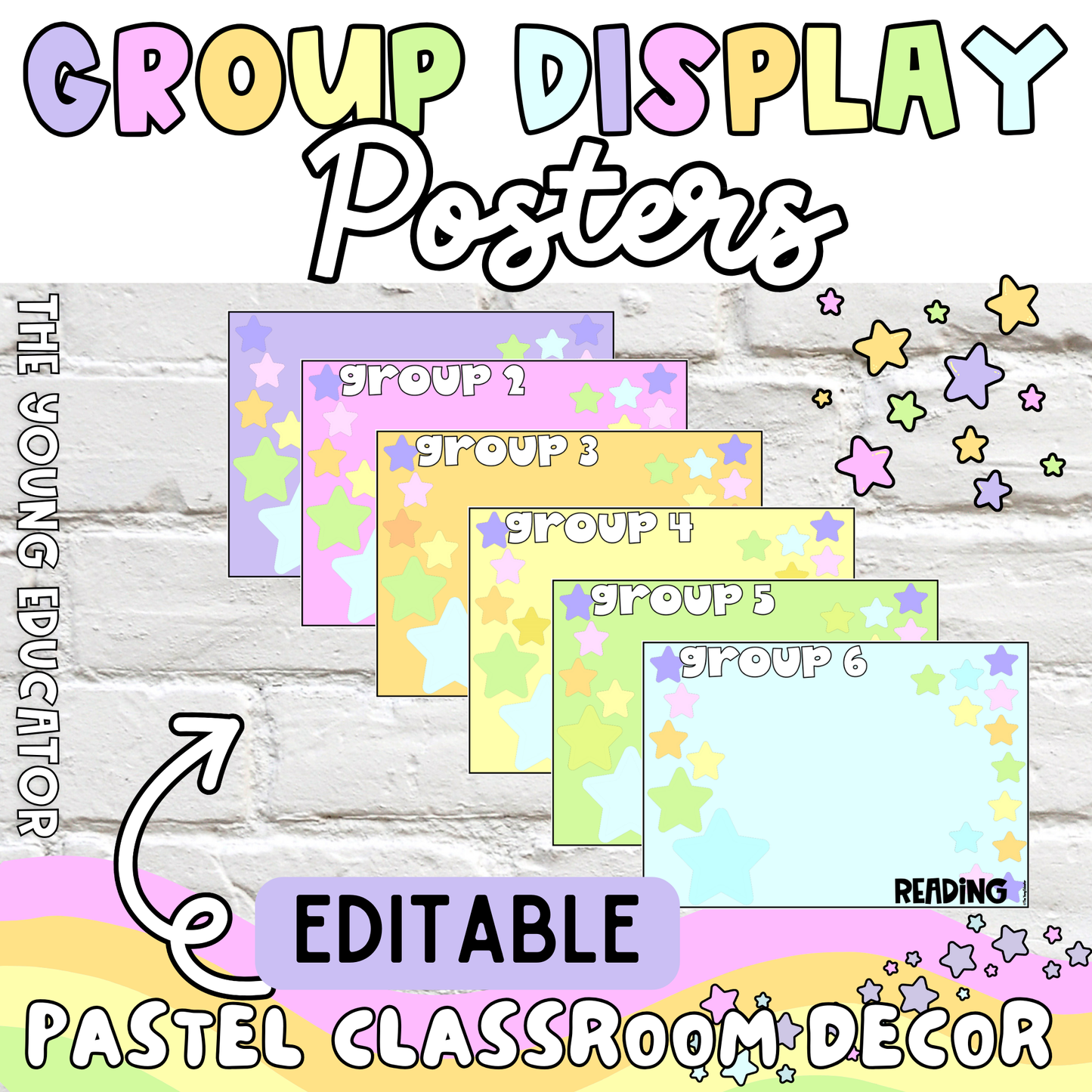PASTEL GROUP DISPLAY POSTERS