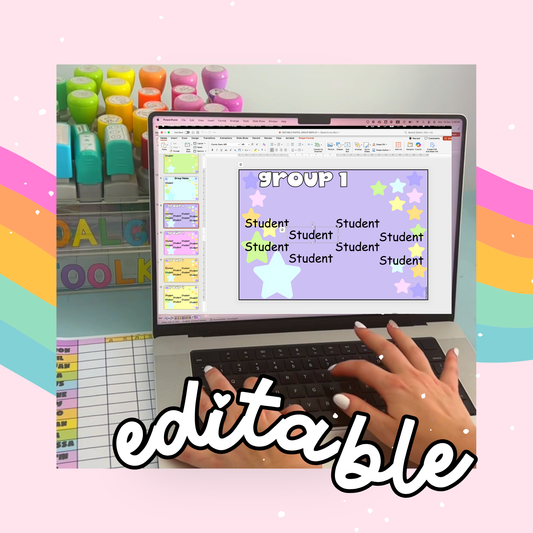 PASTEL GROUP DISPLAY POSTERS