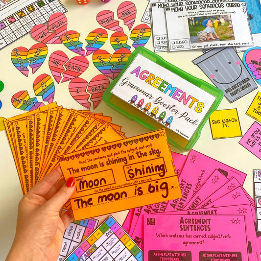 8. AGREEMENTS LOWER GRADES GRAMMAR BOOSTER PACK