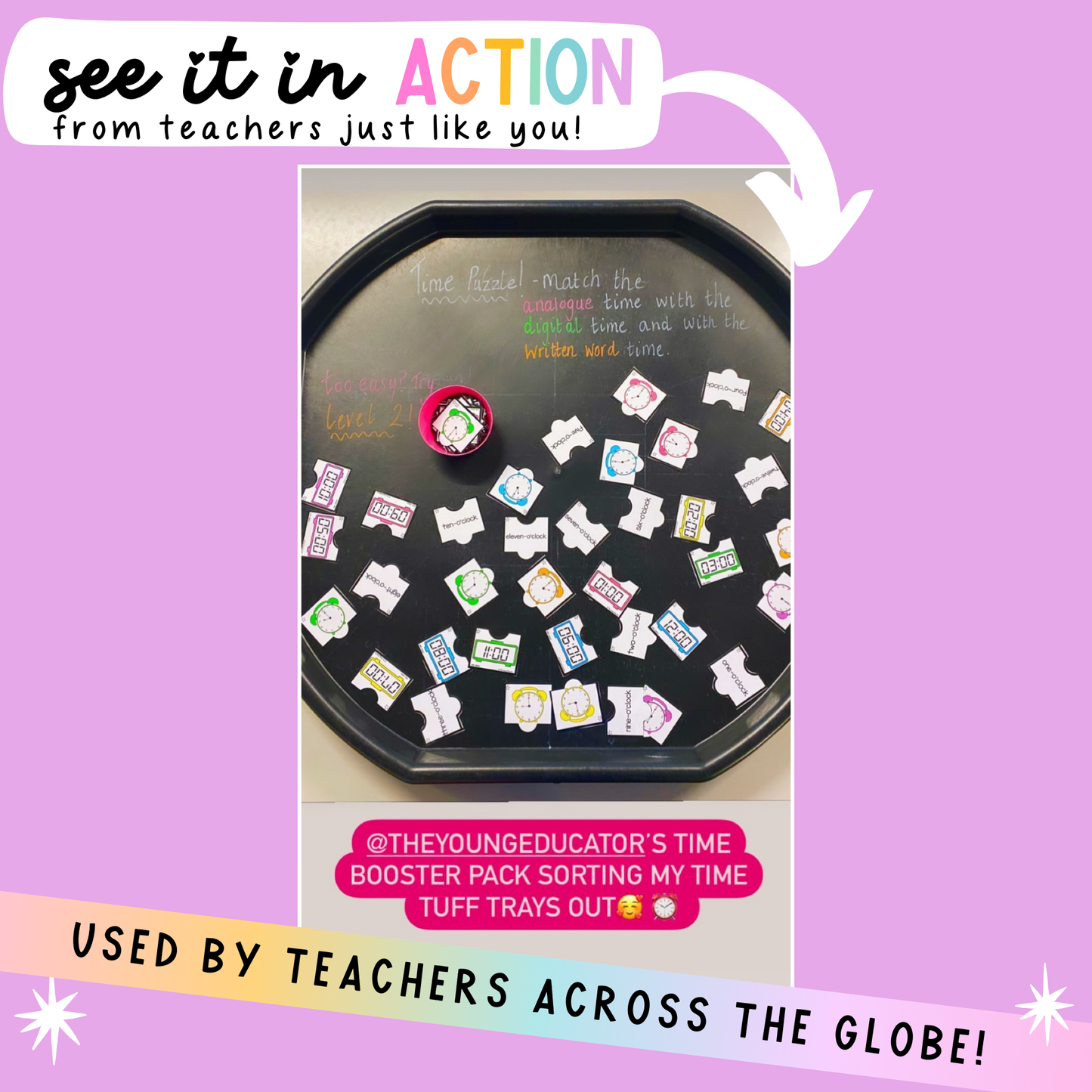 Time Booster Pack - Kindergarten Prep Pre-primary Pack 1/4 - Math Activity Pack - Task Boxes