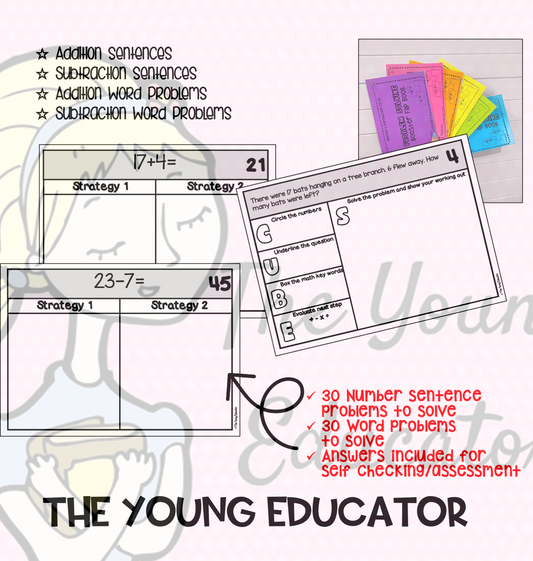 PROBLEM SOLVING BOOSTER FLIP BOOK - TO 30 *Add & Subtract*