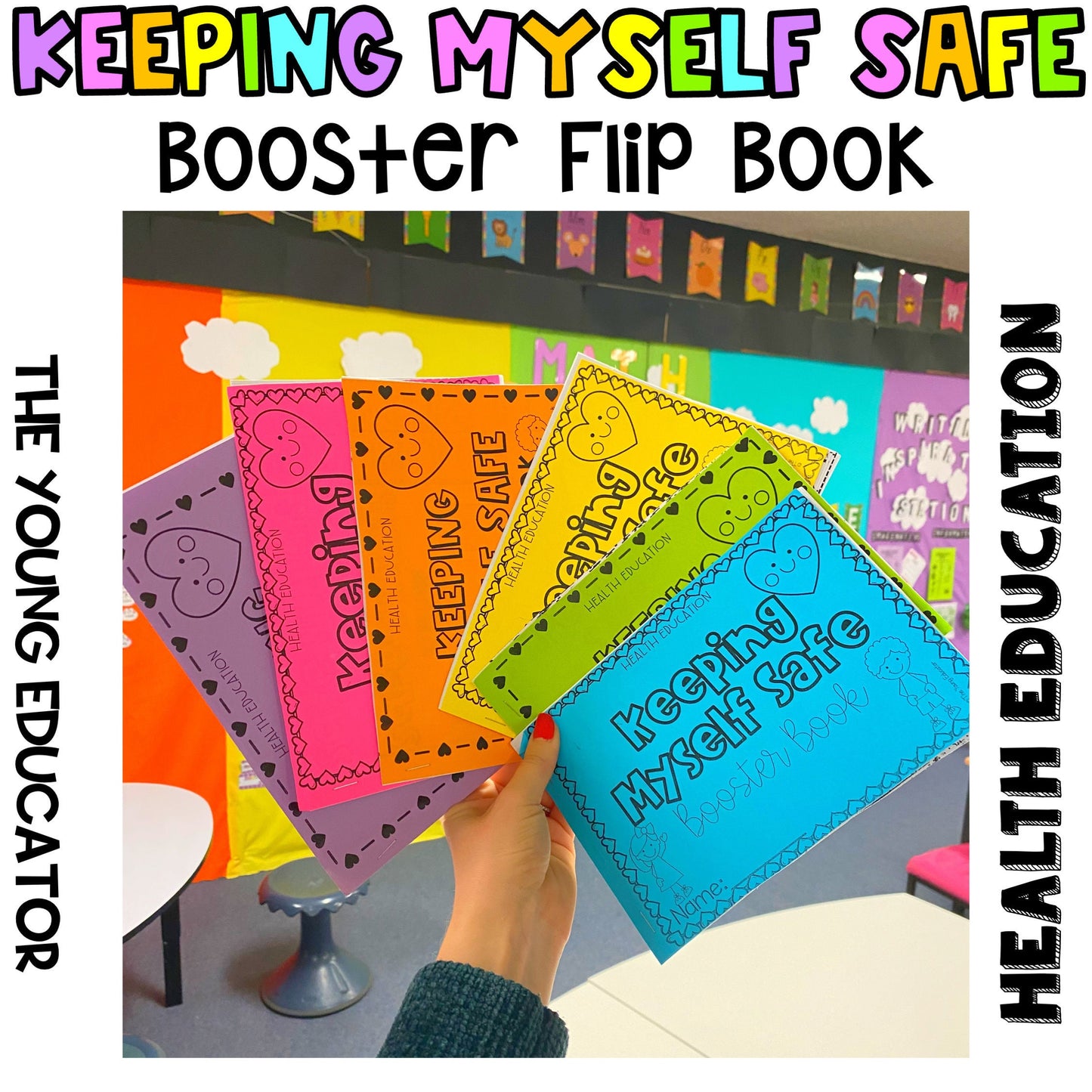 Child protection flip book for teaching safety and personal boundaries to kids.