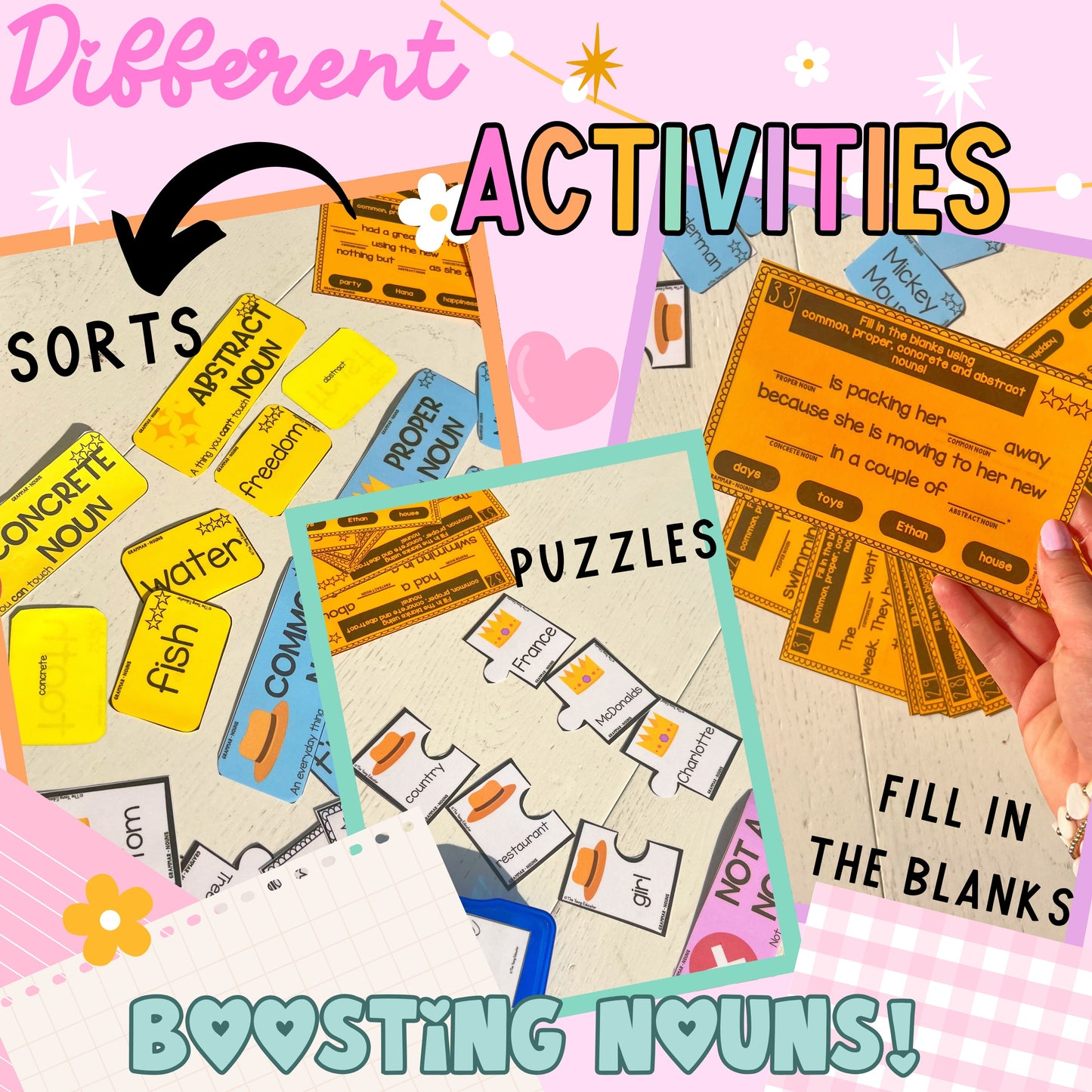 1. NOUNS LOWER GRADES GRAMMAR BOOSTER PACK *DIFFERENTIATED K-2*