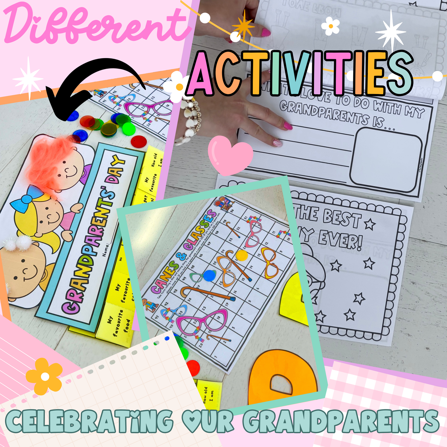 GRANDPARENTS DAY ACTIVITY PACK - LOW PREP & OPEN CLASSROOM VISITOR FRIENDLY