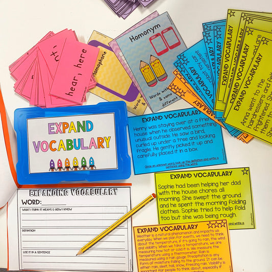 Expand Vocabulary Reading Strategy - READING BOOSTER PACK 9/12