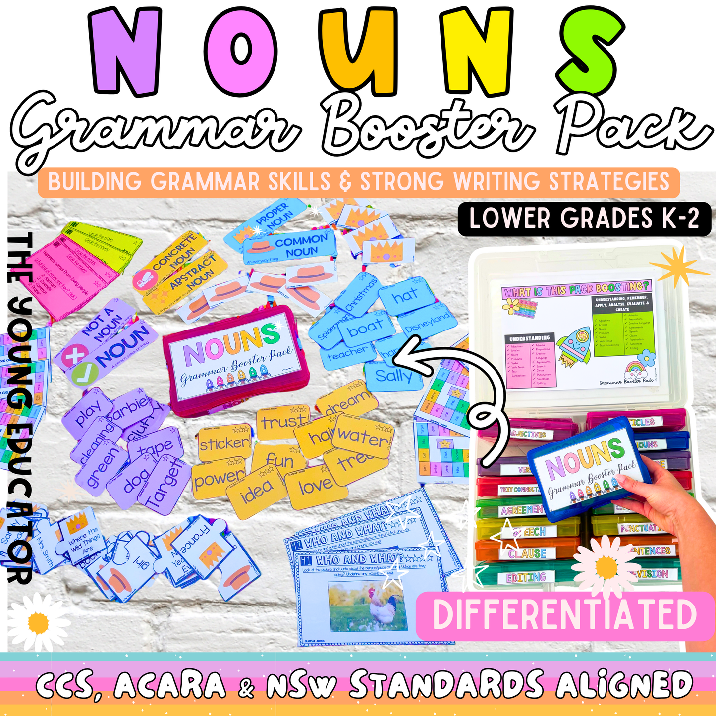 1. NOUNS LOWER GRADES GRAMMAR BOOSTER PACK *DIFFERENTIATED K-2*