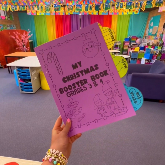 CHRISTMAS BOOSTER BOOK (No Prep - Print and Go!) - Grade 3/4 Curriculum Aligned Learning Holidays Booklet Printable Year 3 and Year 4