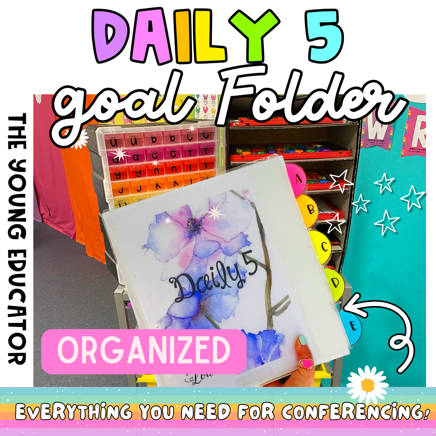 Daily 5 Folder Literacy Conference Planner for Student Goal Setting