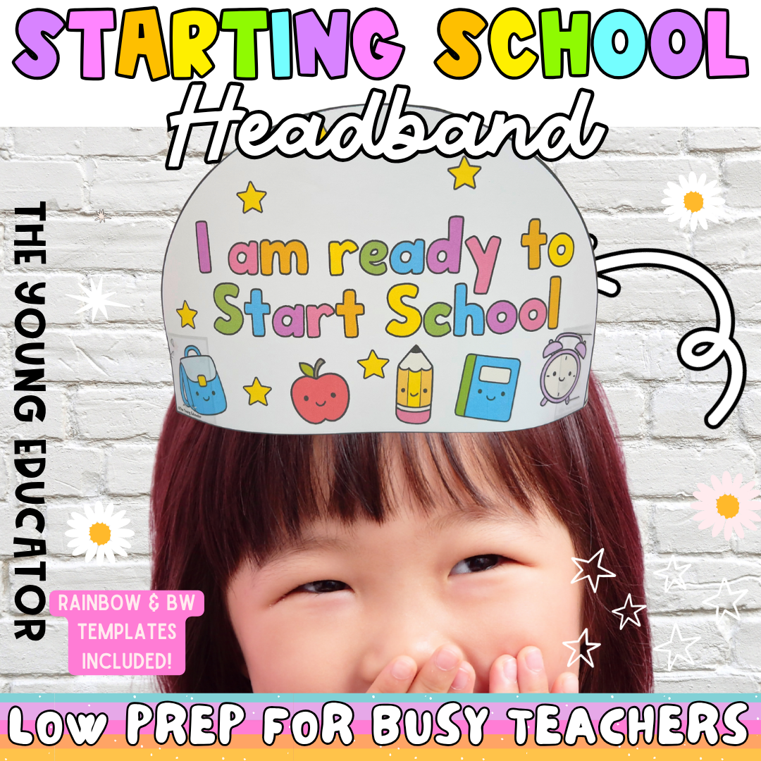Ready to Start School Crown Headband | Preschool Transition Back to School PreK