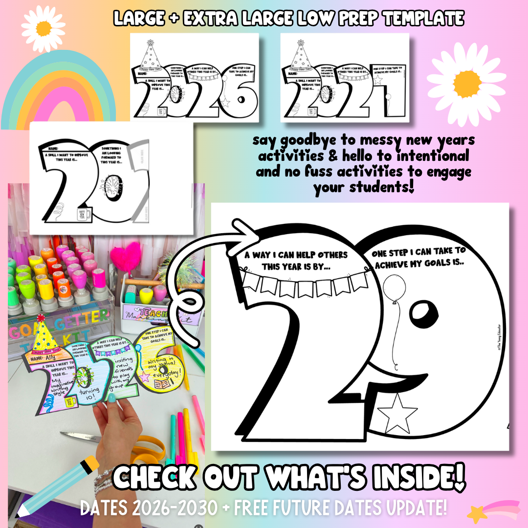 New Year 2026 Goals *Free Future Updates!* Low Prep Writing Craft Bulletin