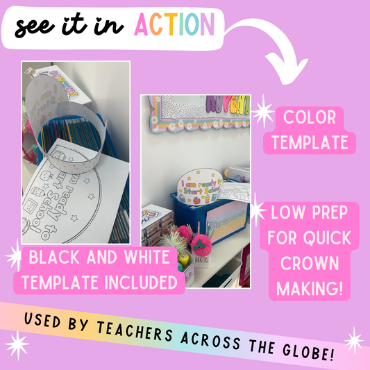 Ready to Start School Crown Headband | Preschool Transition Back to School PreK