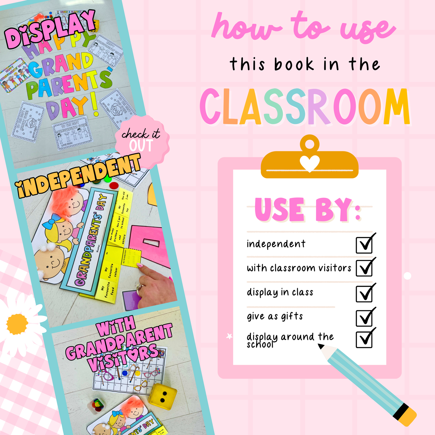 GRANDPARENTS DAY ACTIVITY PACK - LOW PREP & OPEN CLASSROOM VISITOR FRIENDLY