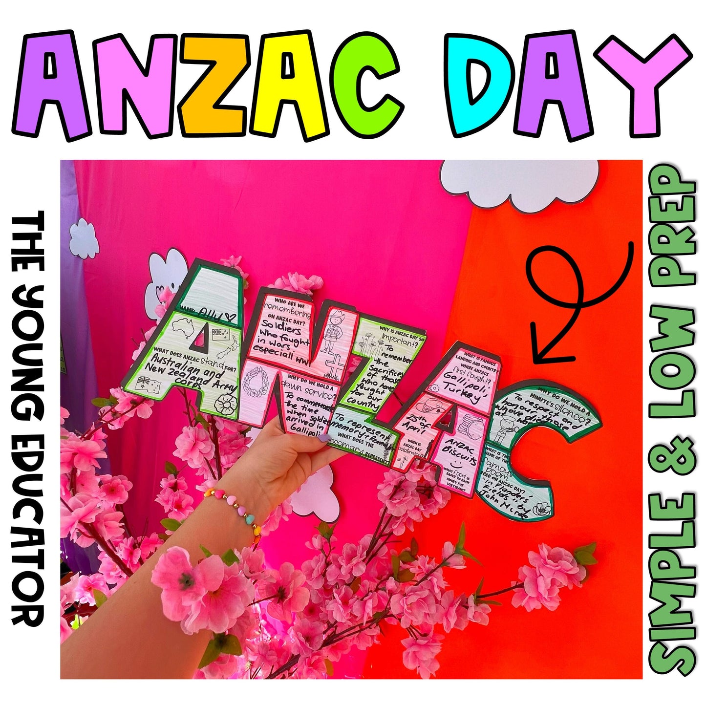 Printable Anzac Day craft PDF for students to create a meaningful remembrance activity.