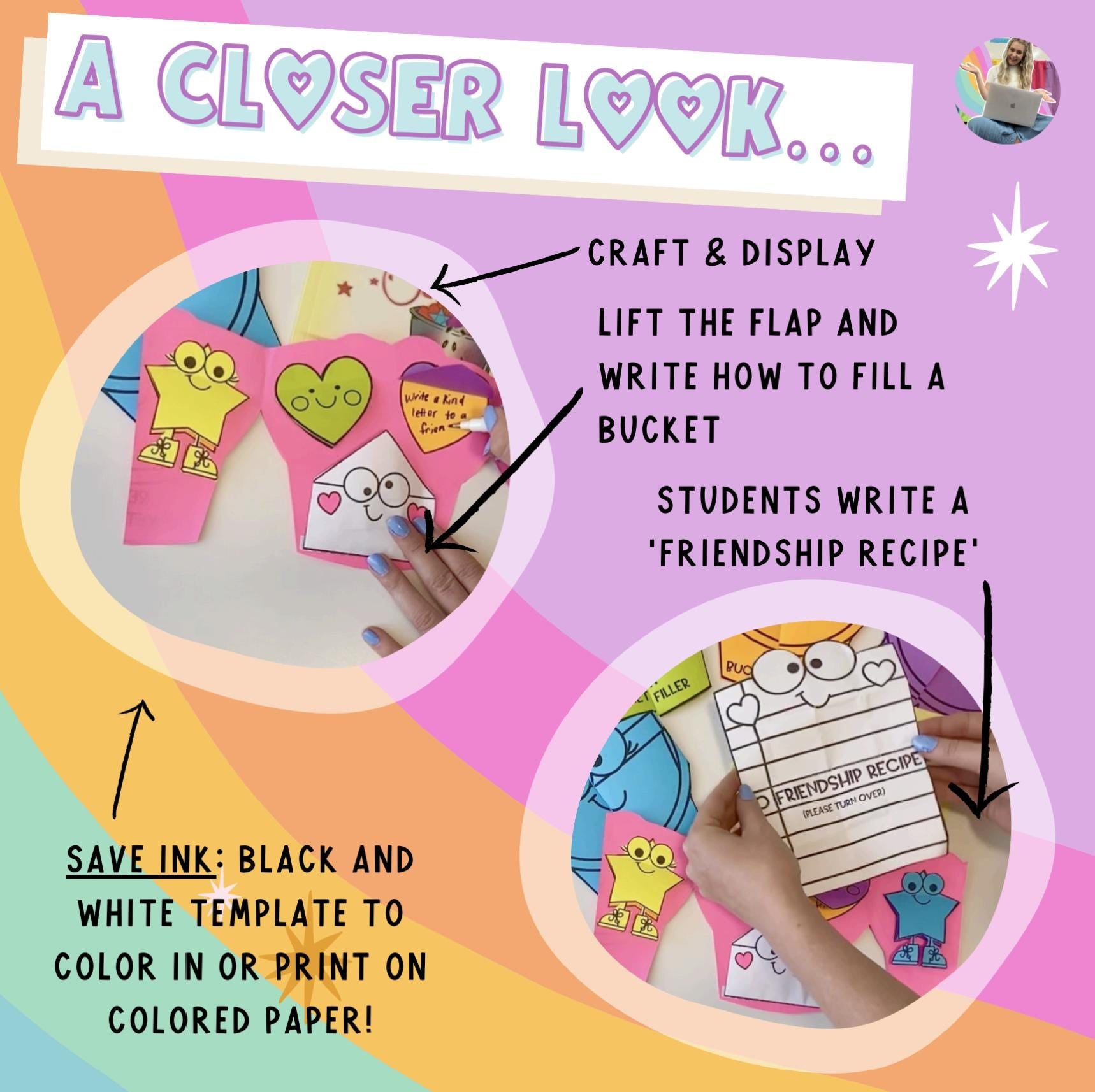 Back to school kindness activity – engaging printable classroom craft to build a positive environment