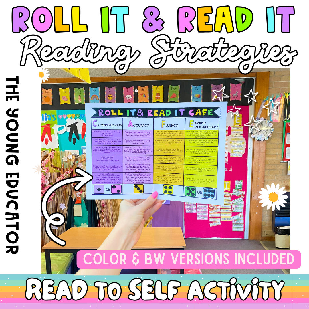 CAFE Reading Strategies Activity Board for comprehension, accuracy, fluency, and vocabulary development.