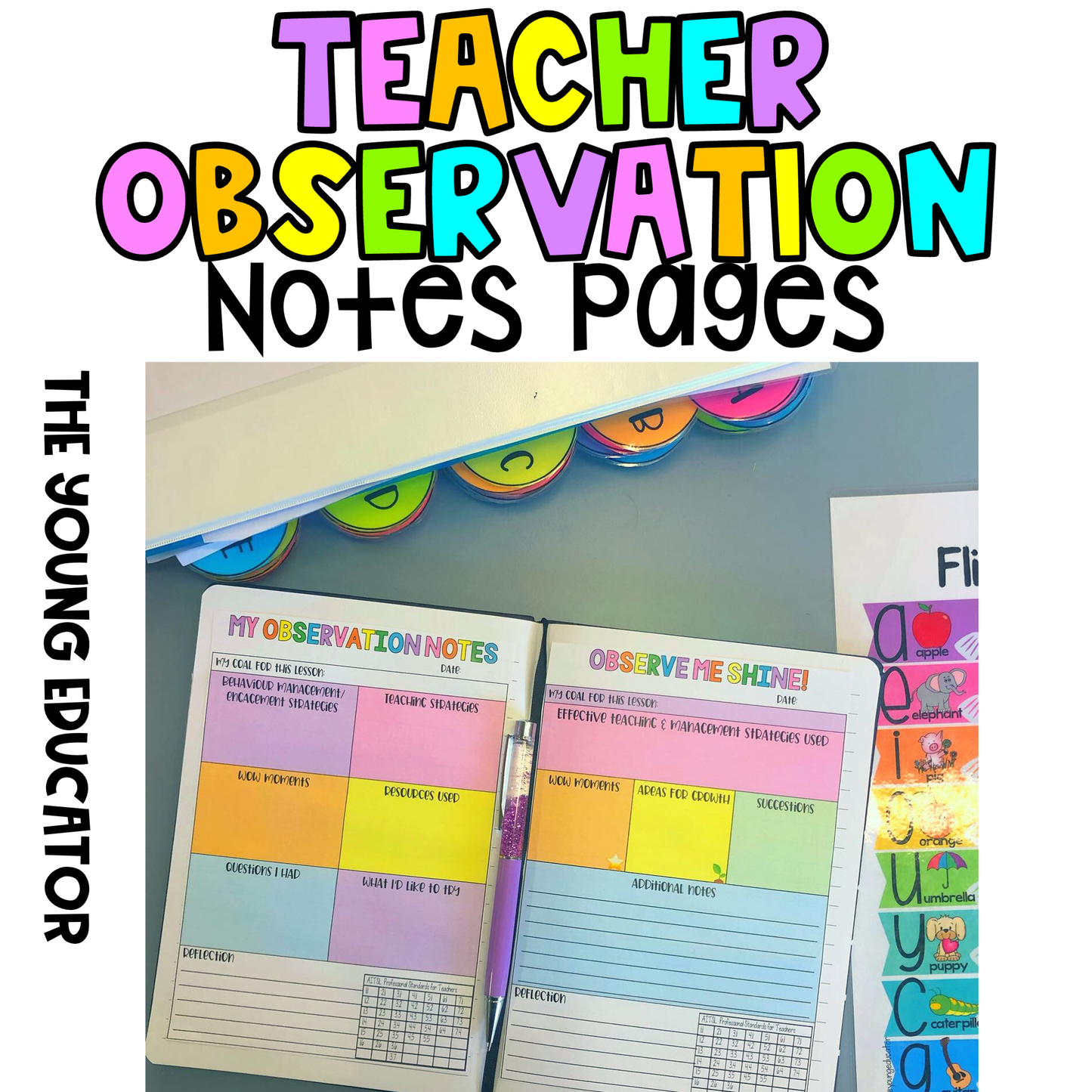 Classroom Observation Checklist to assess student engagement, lesson effectiveness, and instructional strategies.