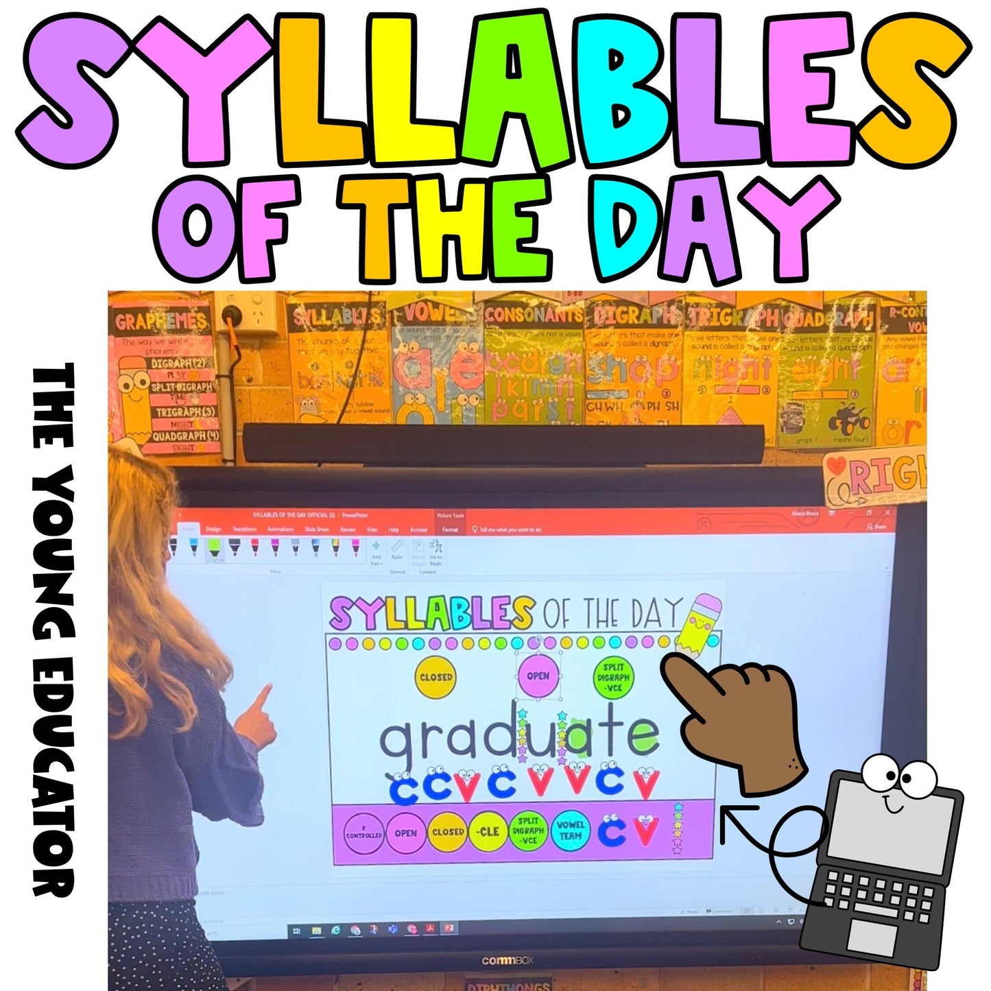 Daily phonics practice for students using syllable awareness activities to improve reading fluency.