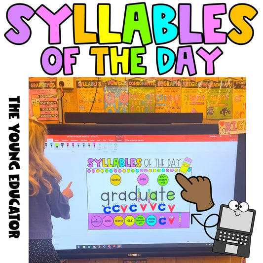 Daily phonics practice for students using syllable awareness activities to improve reading fluency.