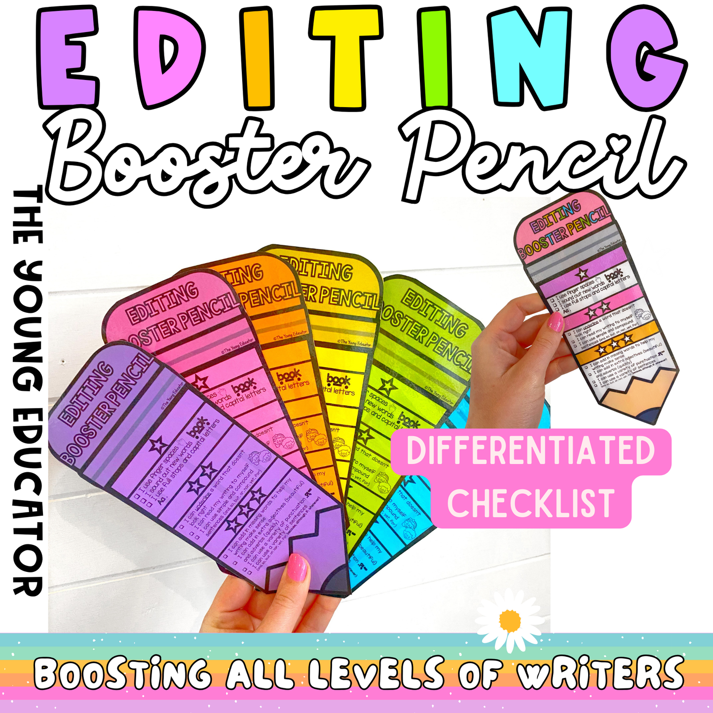 Editing Booster Pencil for Students to support independent writing and self-editing skills.