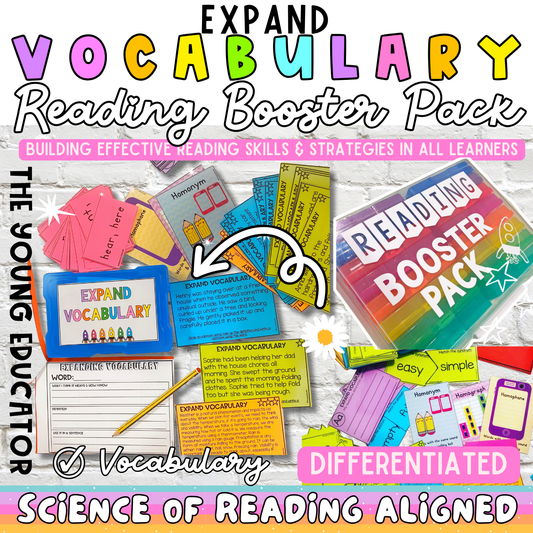 Interactive Expand Vocabulary Reading Strategy pack with fun and engaging word-building activities.