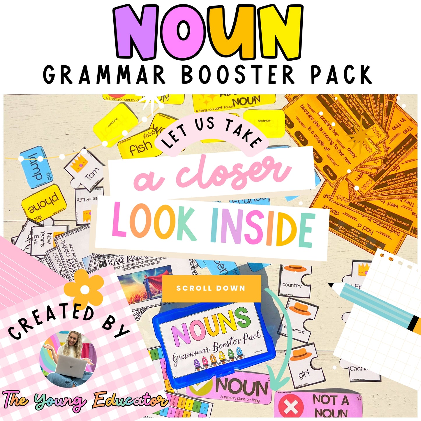 1. NOUNS LOWER GRADES GRAMMAR BOOSTER PACK *DIFFERENTIATED K-2*