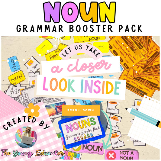 1. NOUNS LOWER GRADES GRAMMAR BOOSTER PACK *DIFFERENTIATED K-2*