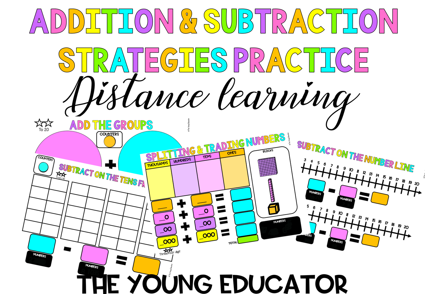 ADDITION & SUBTRACTION - DIGITAL BOOSTER PACK - SEESAW & GOOGLE SLIDES