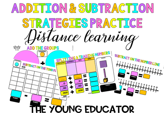 ADDITION & SUBTRACTION - DIGITAL BOOSTER PACK - SEESAW & GOOGLE SLIDES