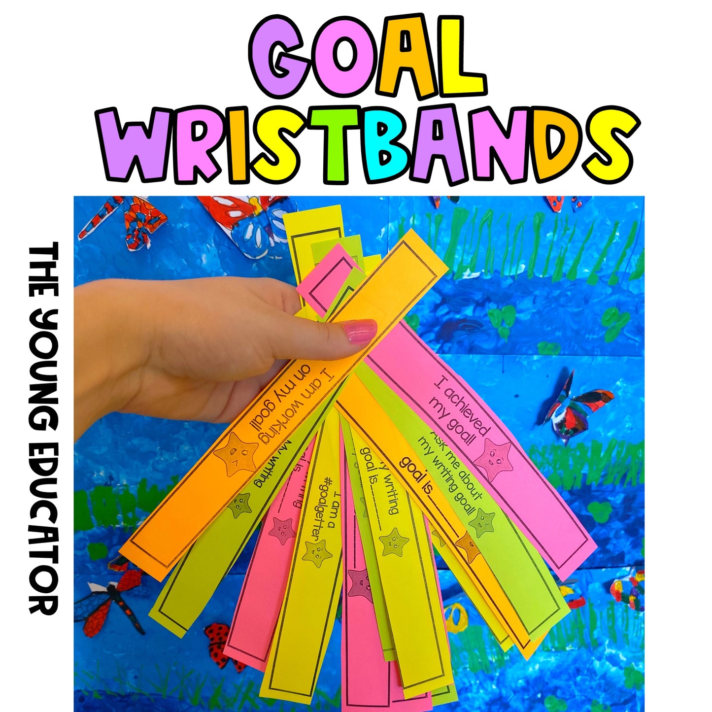 Colorful Goals Wristbands for Students to encourage goal-setting and achievement.