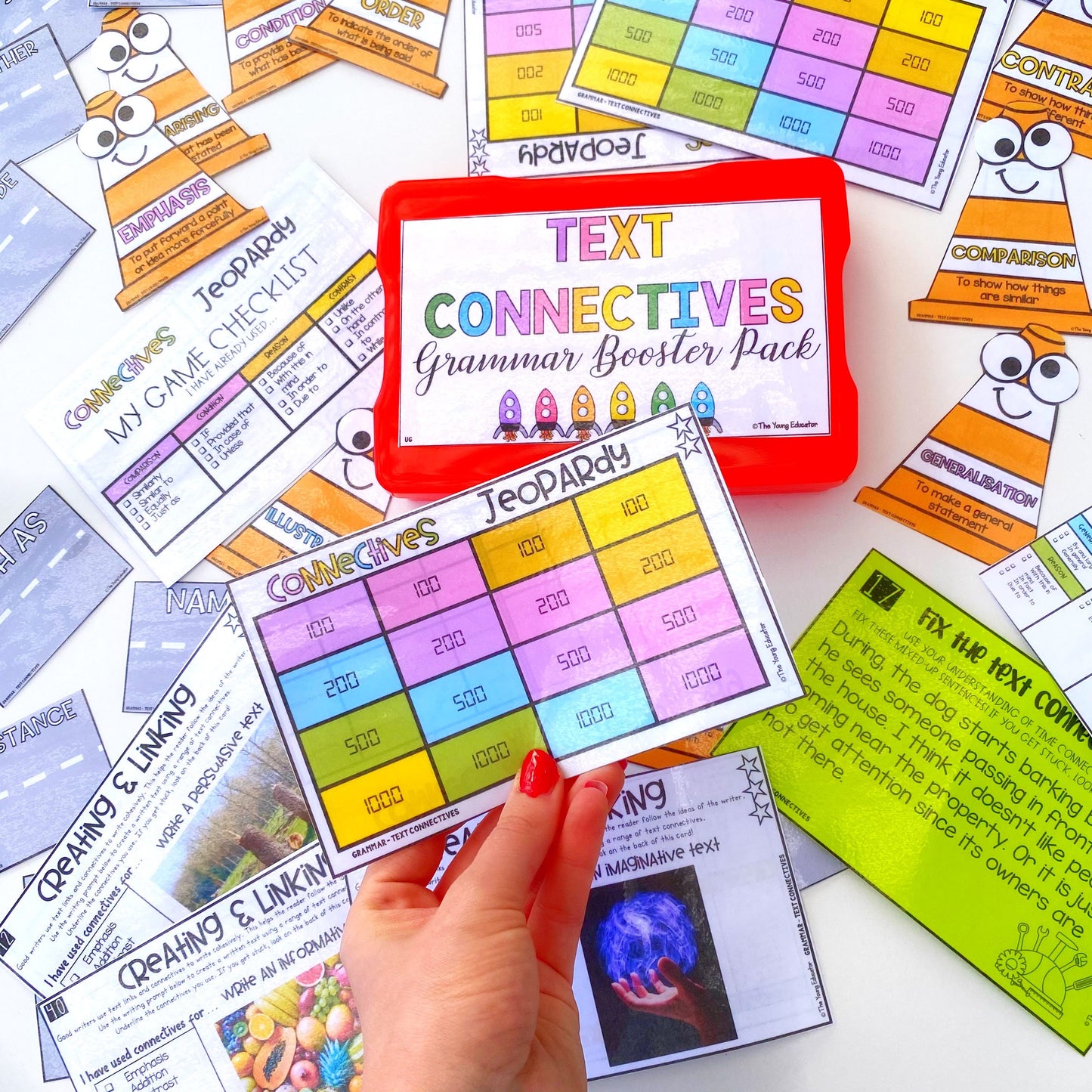 Grammar Booster Pack for Kids - Engaging Activities for Improving Grammar and Text Connectives