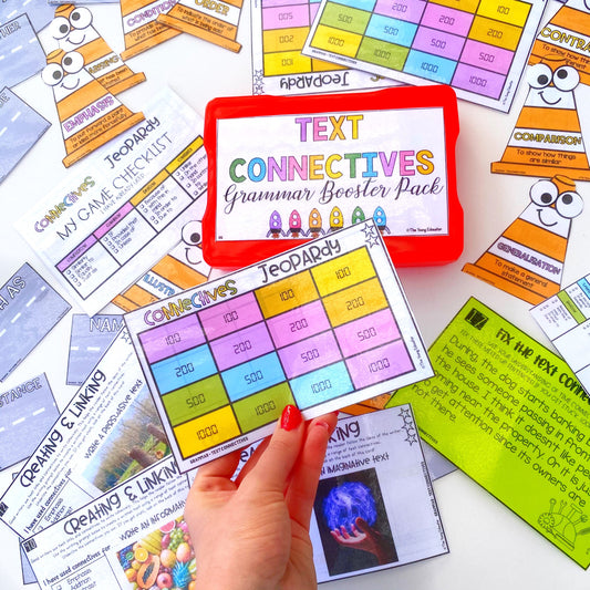Grammar Booster Pack for Kids - Engaging Activities for Improving Grammar and Text Connectives