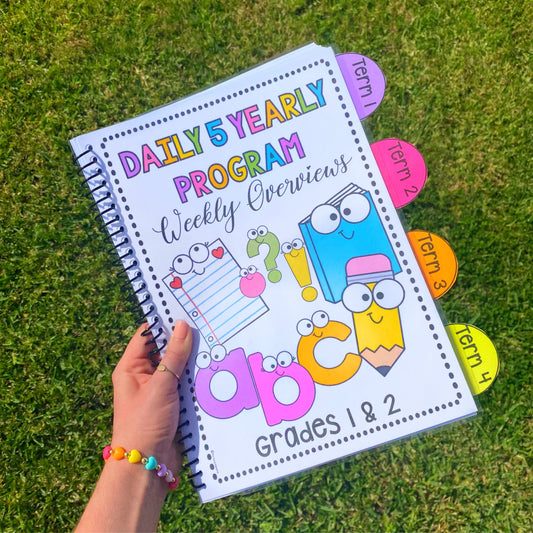 Daily 5 Literacy Program Overview - Year Bundle - Grade 1 & 2