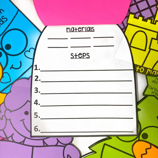 Procedural Craftivity Booster Pack / Instruction Writing