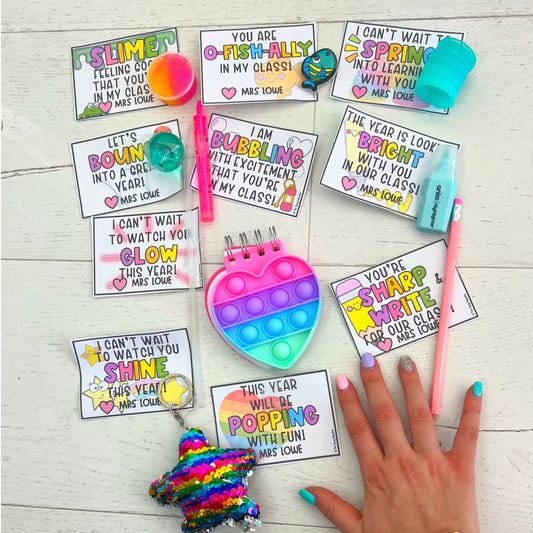 Back to School Gift Tags Editable Open House Meet the Teacher Student Gifts