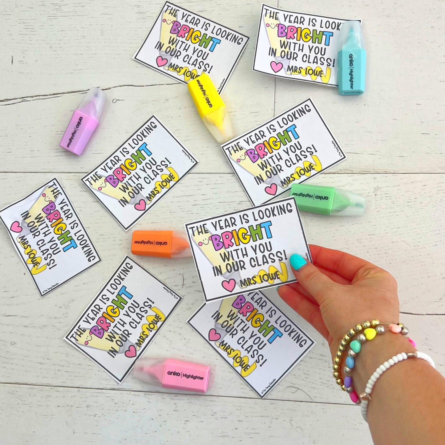 Back to School Gift Tags Editable Open House Meet the Teacher Student Gifts