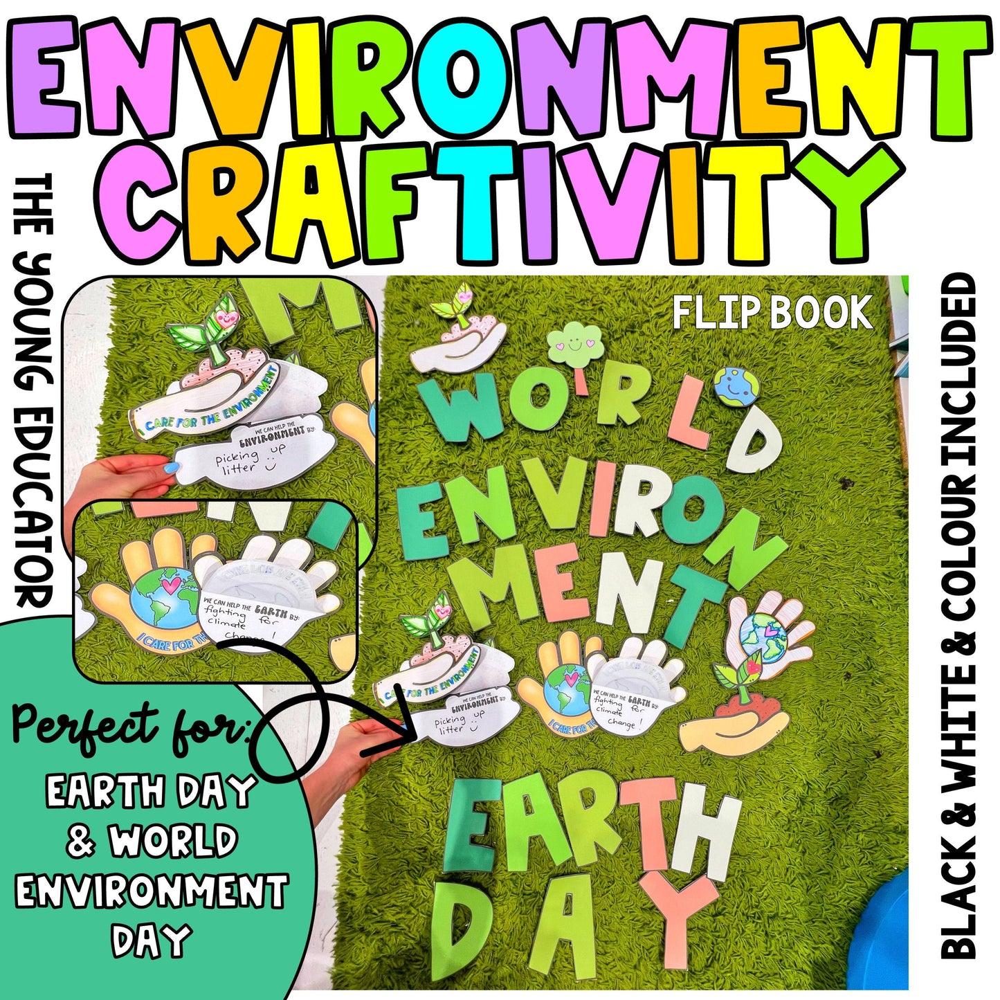 Earth Day / World Environment Day / Craft / Craftivity Display Printable / Bulletin Board