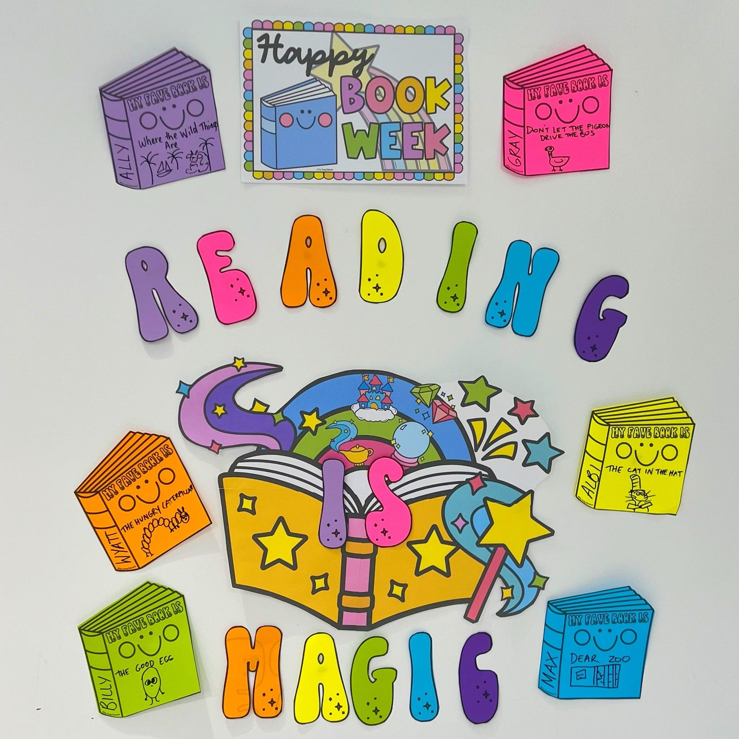 READING IS MAGIC!/ Book Reading Display / Book Week / Book Parade