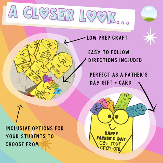 Father's Day Crayon Craftivity (& other Male Figures)