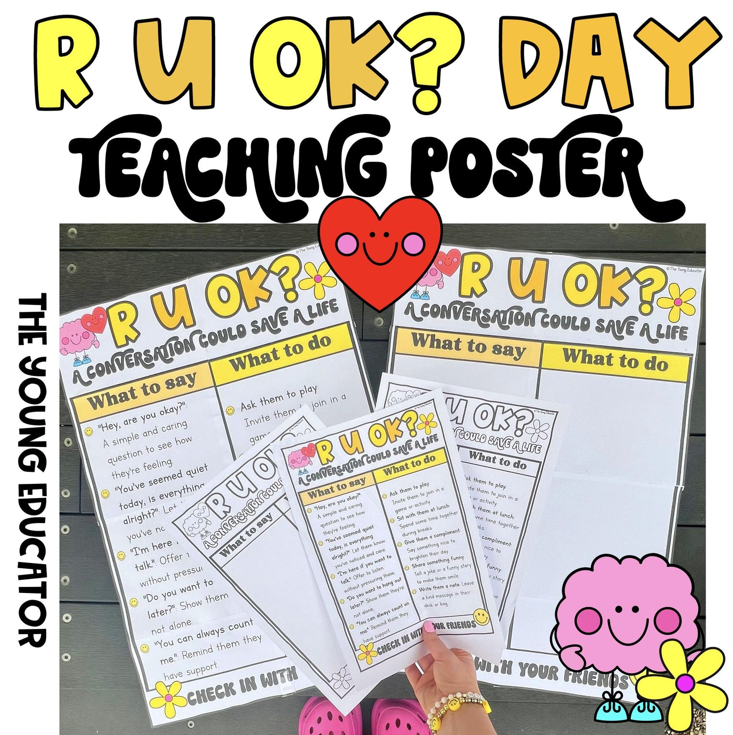 R U OK? Day Teaching Poster & Display /Building Empathy/ Mental Health