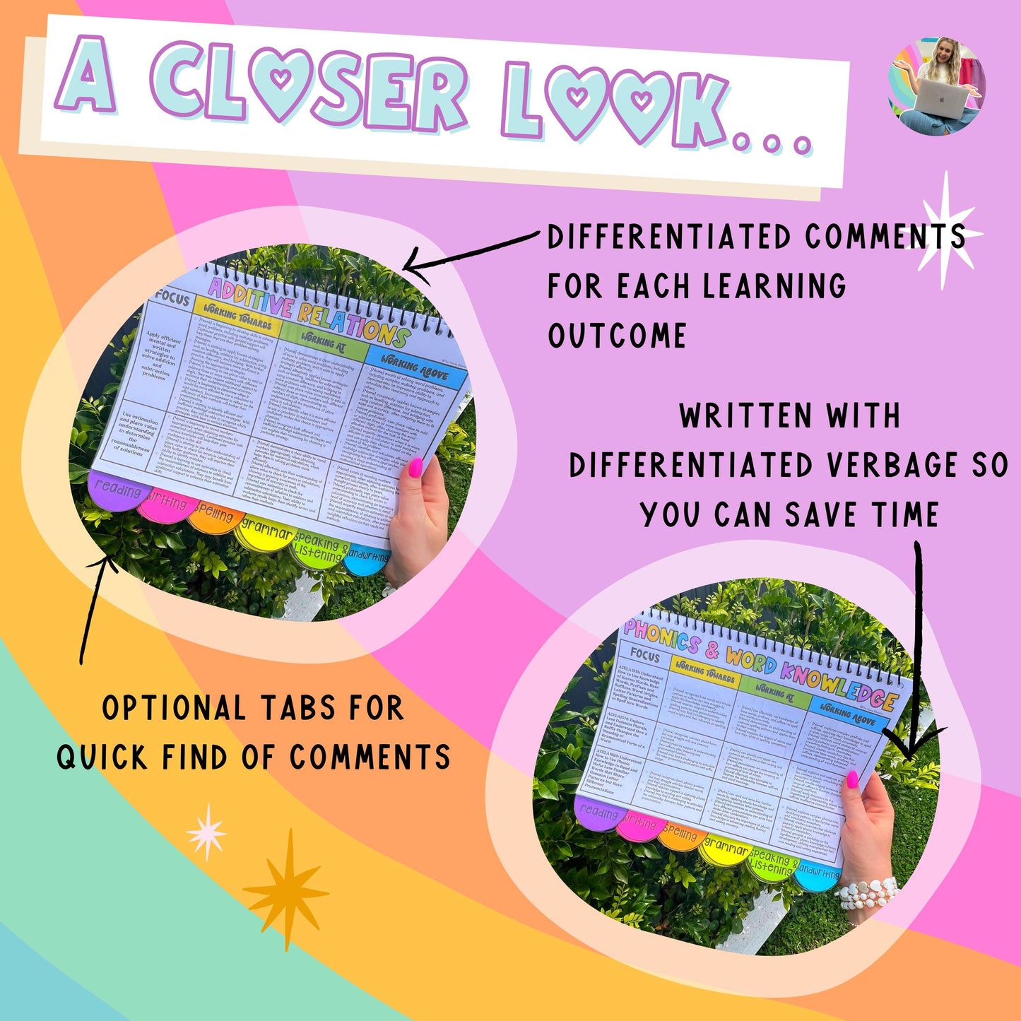 Differentiated Report Card Comments Bank - Grades 5 & 6 Curriculum English and Math Skills - ACARA, NSW and Common Core Standards Aligned