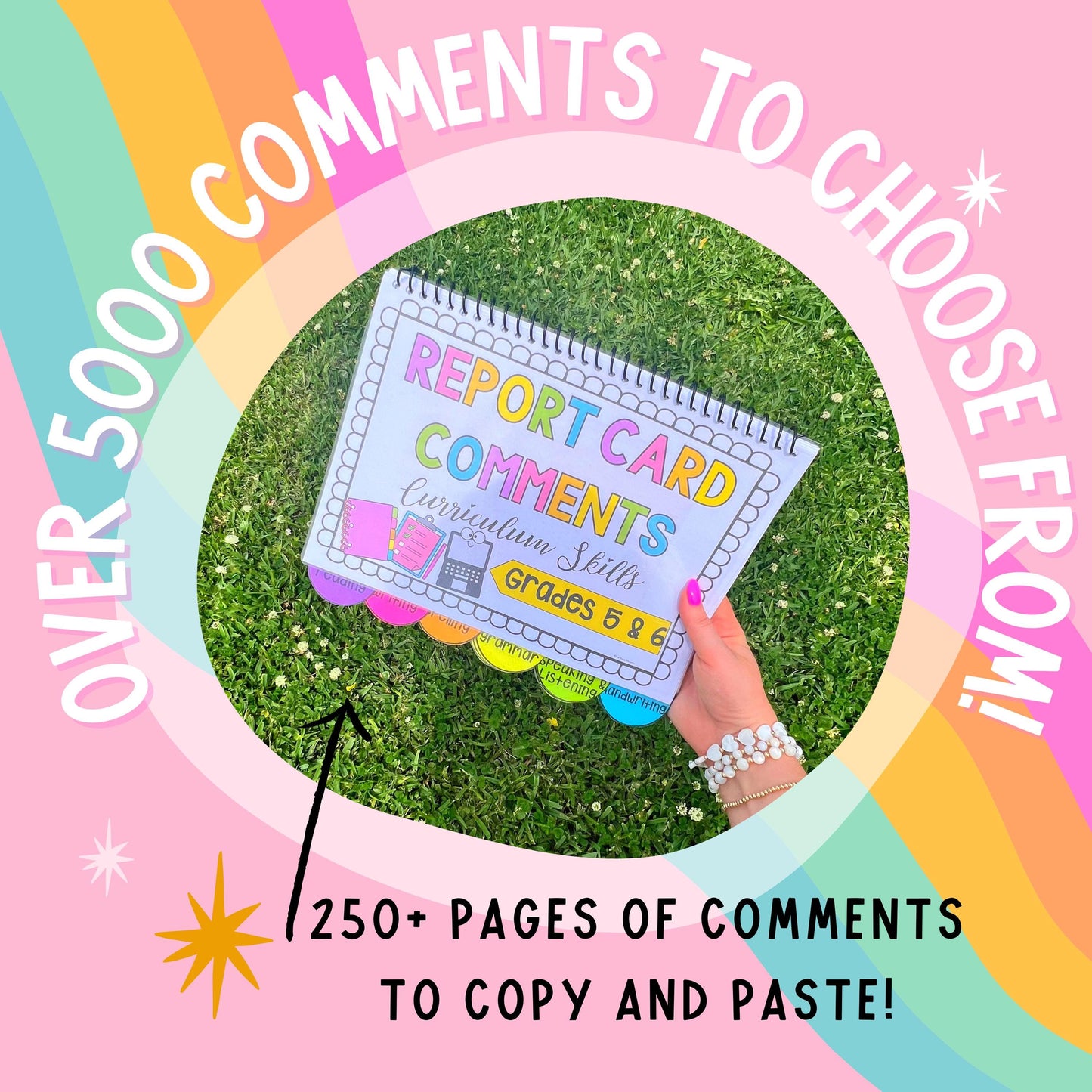 Differentiated Report Card Comments Bank - Grades 5 & 6 Curriculum English and Math Skills - ACARA, NSW and Common Core Standards Aligned