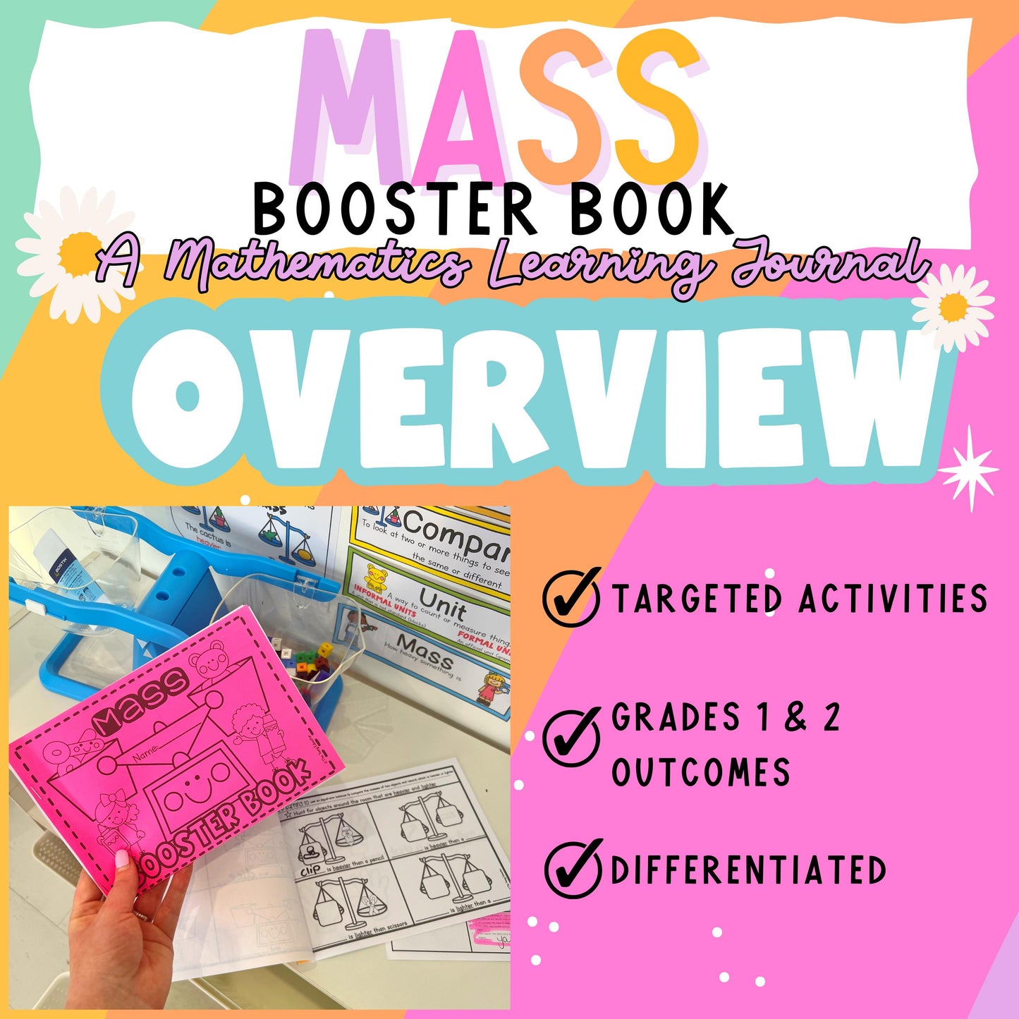 MASS BOOSTER BOOK / Differentiated Grades 1 & 2 - Informal Units of Measurement
