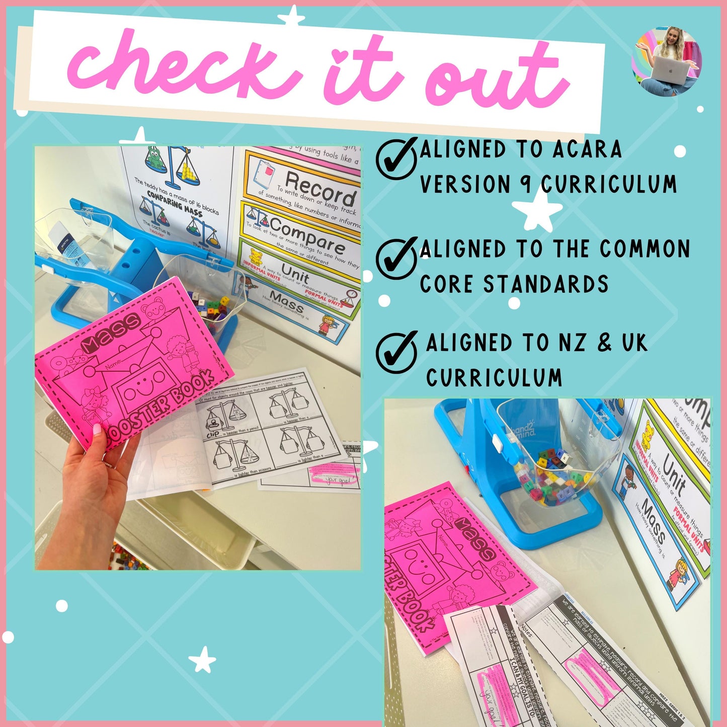 MASS BOOSTER BOOK / Differentiated Grades 1 & 2 - Informal Units of Measurement