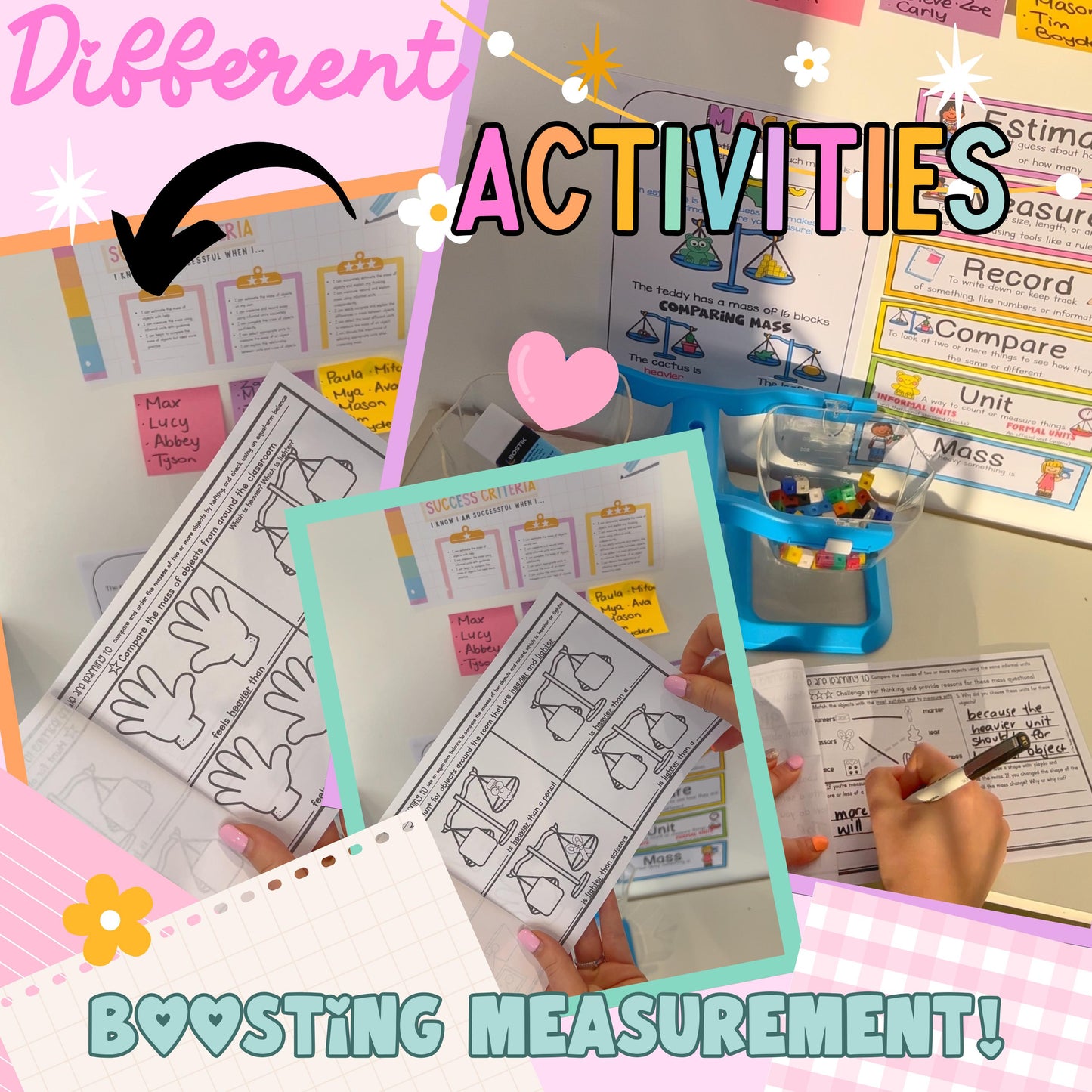 MASS BOOSTER BOOK / Differentiated Grades 1 & 2 - Informal Units of Measurement
