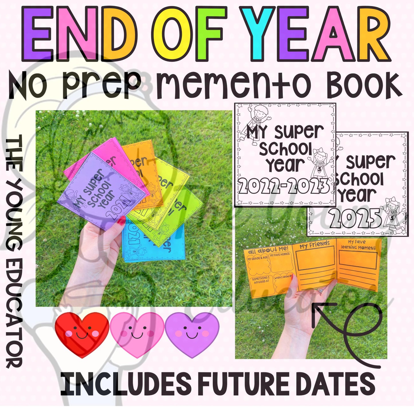 END OF YEAR - No Prep Memento Book - Student Memory Gift