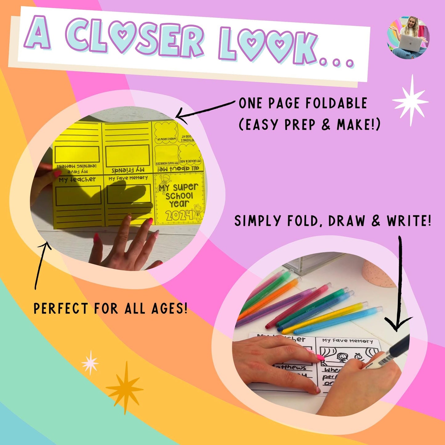 END OF YEAR - No Prep Memento Book - Student Memory Gift