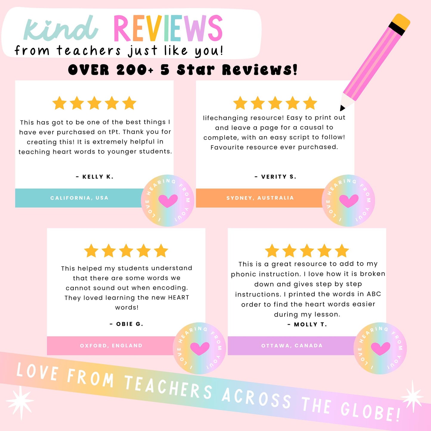 GUIDED HEART WORDS Teacher's Guide / Science of Reading / Tricky Words