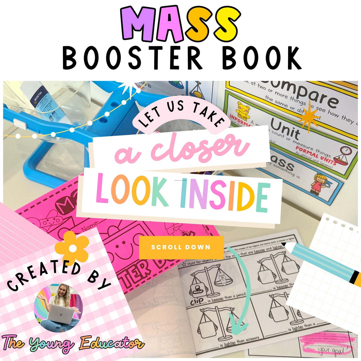 MASS BOOSTER BOOK / Differentiated Grades 1 & 2 - Informal Units of Measurement