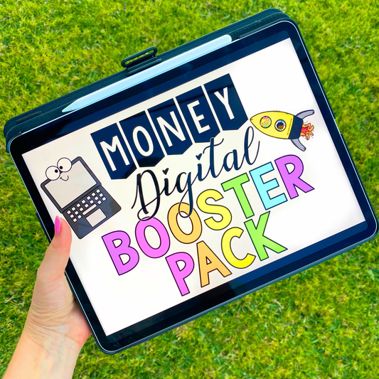 Interactive money activities for kids using Google Slides to teach coin identification and money counting.